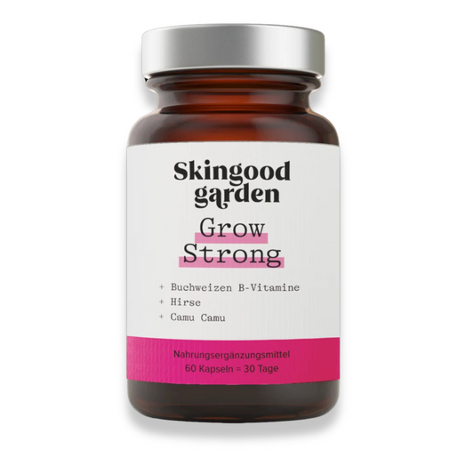 Skingood Garden Grow Strong mit Buchweizenkeim, Hirse, Camu Camu - 60 Kapseln