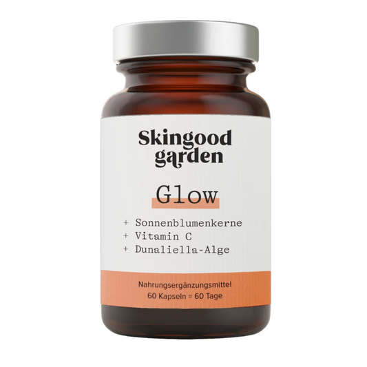 Skingood Garden Glow mit Sonnenblumenkernen, Vitamin C, Dunaliella Alge - 60 Kapseln