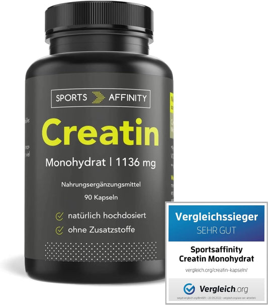 Sports Affinity Creatin Monohydrat - 90 hochdosierte Kapseln