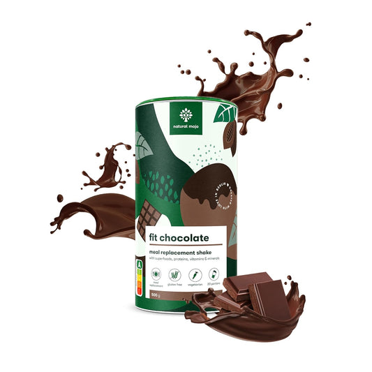 Natural Mojo fit chocolate - Abnehm Shake, Mahlzeitersatz - 500 gr