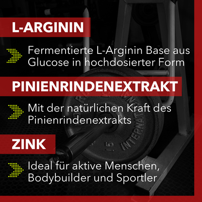 Sports Affinity Alpha Bull - L-Arginin + Zink + Pinienrindenextrakt - 80 Kapseln