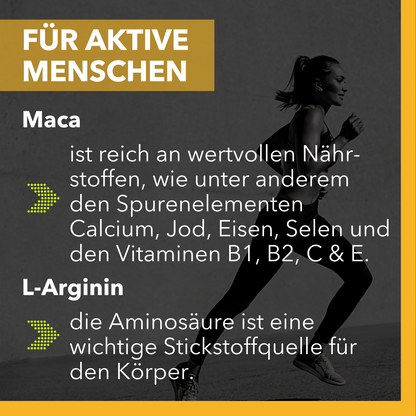 Sports Affinity Maca-Extrakt + L-Arginin - 120 Kapseln