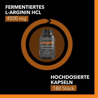 Sports Affinity Aminosäure L-Arginin - 180 vegane Kapseln