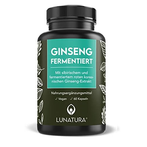 Lunatura Ginseng fermentiert mit B-Vitaminen - 60 vegane Kapseln