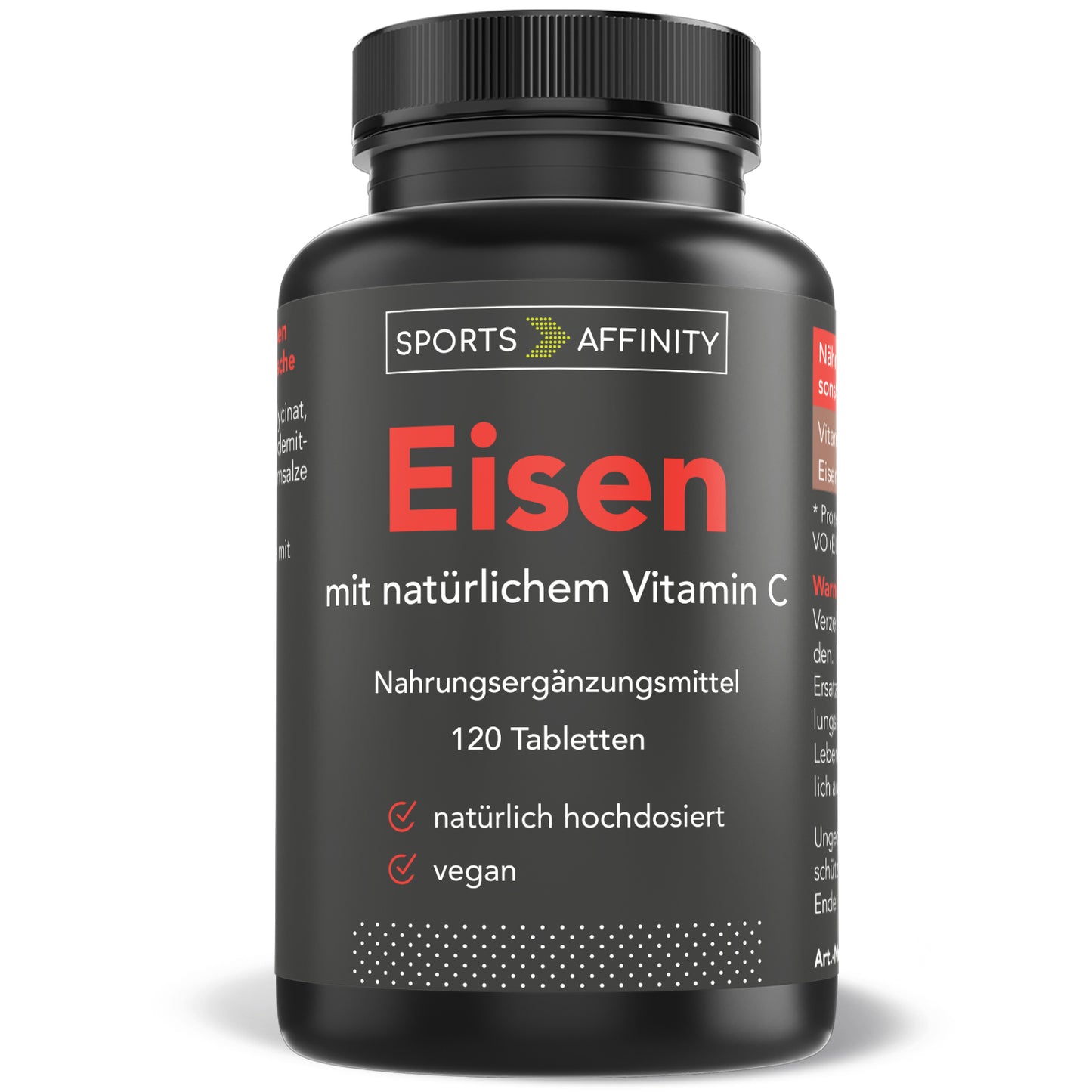 Sports Affinity Eisen mit natürlichem Vitamin C - 120 Tabletten