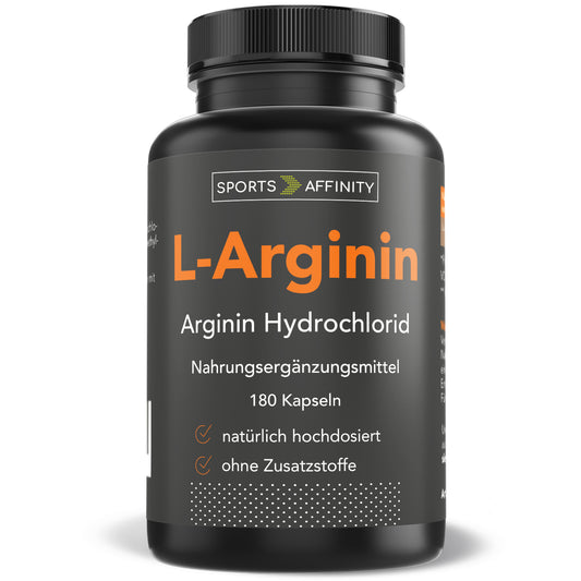 Sports Affinity Aminosäure L-Arginin - 180 vegane Kapseln