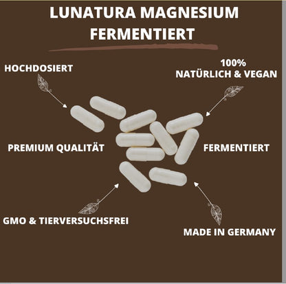 Lunatura Magnesium-Komplex mit fermentierter Kakaobohne - 180 Tabletten